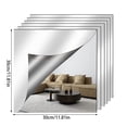 thumbnail image 2 of 6pcs Wall Mirror Stickers Safety Mirror Without Glass for Cabinet,Wall,Acrylic Mirror Sticker for Home Wall Decoration, 2 of 2
