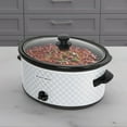 thumbnail image 5 of West Bend SCWB6QTSV13 Slow Cooker 6-Quart Manual Crockery Style with Oval Ceramic Crockpot and Glass Lid, 330-Watts, Silver, 5 of 9