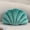 Teal, variant on Seashell Decorative Pillow Shell Shaped Throw Pillow 3D Insert Beach Pillow Soft Velvet Pillow Sea Ocean Decoration Couch Bed Pillow Cushions(Pink,14 X 11 inch)