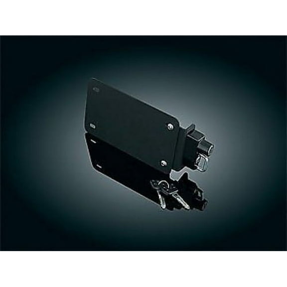 Kuryakyn 4248 License Plate Mounting Plate With Helmet Lock