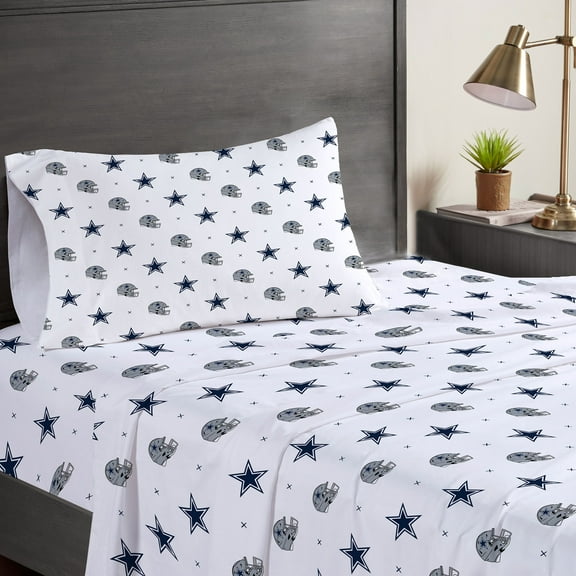 Pegasus Home Fashions Dallas Cowboys 3-Piece Bed Sheet Set, Twin