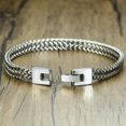 thumbnail image 3 of Pulsera de hueso de serpiente de acero inoxidable para hombre, brazalete ajustable de Hip Hop, joyería de Hip Hop, regalo de aniversario de fiesta, 3 of 4