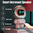 thumbnail image 3 of Altavoz Bluetooth Astronauta Inteligente Estéreo Portátil Ai Audio Interactivo con Reloj Despertador Soporte TF/FM Reloj de Mesa, 3 of 5
