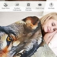 thumbnail image 3 of Orinice Wolf Warm Lightweight Blanket Soft Fleece Blankets for All Seasons, Decorative Throw Blanket for Living Rooms, Sofa, Office, Cow Gifts, Long-lasting Comfort, Multiple Sizes Available 50x60in, 3 of 6