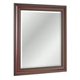 thumbnail image 3 of Head West Deep Cherry Rectangular Framed Beveled Accent Modern Wall Vanity Mirror - 28" x 34", 3 of 10