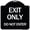 Black & White, variant on SignMission Designer Series Sign - Exit Only Do Not Enter | Black & White 18" X 18" Heavy-Gauge Aluminum Architectural Sign | Protect Your Business & Municipality | Made in the USA