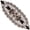 Ebony Cream, variant on Handcrafted Glass Beaded Table Runner - Elegant Decorative Dining Table Décor (Shades of Green)