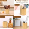 thumbnail image 5 of Wooden Utensil Holder, 360° Rotating Kitchen Utensil Holder for Counter, 7.2" Large Cooking Utensil Crock for Countertop, Utensils Organizer for Cooking Spatula Storage, 5 of 6