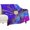 style-5, variant on Golden Splash on Purple Blue Canvas Throw Blanket Warm Microfiber Flannel Bedroom Decor Blankets For Beds