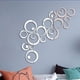 thumbnail image 1 of Piedras Cristal 3D Espejo Adhesivo de pared Acrílico Estéreo Redondo DIY Adhesivo de pared Dormitorio Sala de estar Mural (Plata) Ormromra LN-1712, 1 of 6