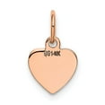 thumbnail image 4 of FB Jewels 14k Rose Gold Heart Disc Charm, 4 of 4