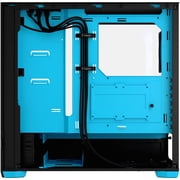 Fractal Design Pop Air RGB Clear Tempered Glass ATX Mid-Tower Computer Case, Cyan Core