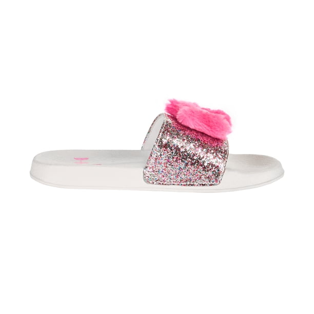 pink sequin slides