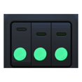 thumbnail image 4 of Inteprter Juego de adhesivos luminosos Kit de calcomanías de pared para baño Decoración autoadhesiva Decoración del hogar 334 puntos, 4 of 6