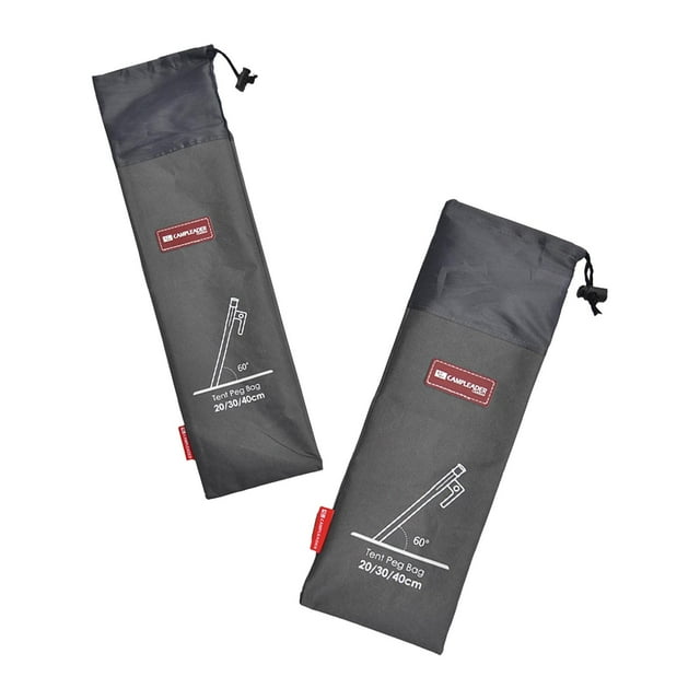 2x Bolsa De Almacenamiento Portátil Para Tienda De Campaña, Soporte Para Cuerda De Viento, Bolsa Organizadora Baoblaze Bolsa de almacenamiento para clavijas de tienda