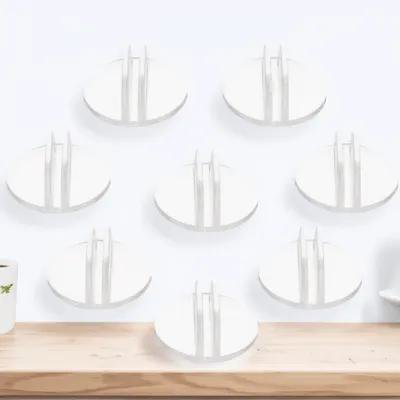 WRISTBIQUE Business Card Holder Round Card Display Stand Office Desk Organizer Sturdy Design