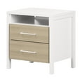 thumbnail image 2 of South Shore Munich 2-Drawer Nightstand for Child, in White and Soft Elm, 2 of 12