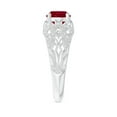 thumbnail image 3 of ANGARA Natural Aeon Vintage Style Solitaire 1.4 ct Ruby Filigree Engagement Ring in 14K White Gold for Women (Size-7mm) | July Birthstone, Anniversary, Jewelry Gift for Women | Natural Ruby Ring, 3 of 9