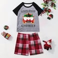 thumbnail image 3 of Fashionable Christmas Print Pullover Short-Sleeved Shorts Pajama Set for Parents and Children Children, 3 of 7