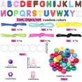 DIY Keychain Making Kits including Letter Acrylic European Beads ...