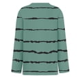 thumbnail image 4 of Lumtrix Women Side Split Sweatshirt Fall Crewneck Long Sleeve Shirts Casual Print Pullover Tops Fashion Loose Tunic Green S, 4 of 5