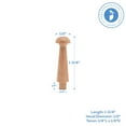 thumbnail image 2 of Oak Shaker Peg 1-3/4 inch, Pack of 100 Wooden Pegs for Hanging, DIY Shaker Rack and Rail, by Woodpeckers, 2 of 8