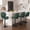 Green, variant on Daluvenix Modern Bar Stools Set of 4, Height Adjustable Faux Leather Swivel Barstools, Counter Stools with Backrest, Counter Height Chairs for Kitchen Island