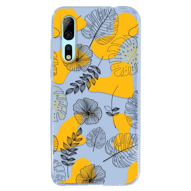 Funda para Axon 10 Pro Flores, Uso Rudo, InstaCase Protector para Axon 10 Pro antigolpes, case Flores Amarillas