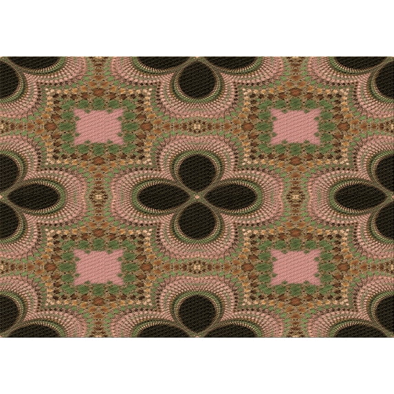 Ahgly Company Machine Washable Indoor Rectangle Transitional Bronze Brown Area Rugs, 2' x 5'