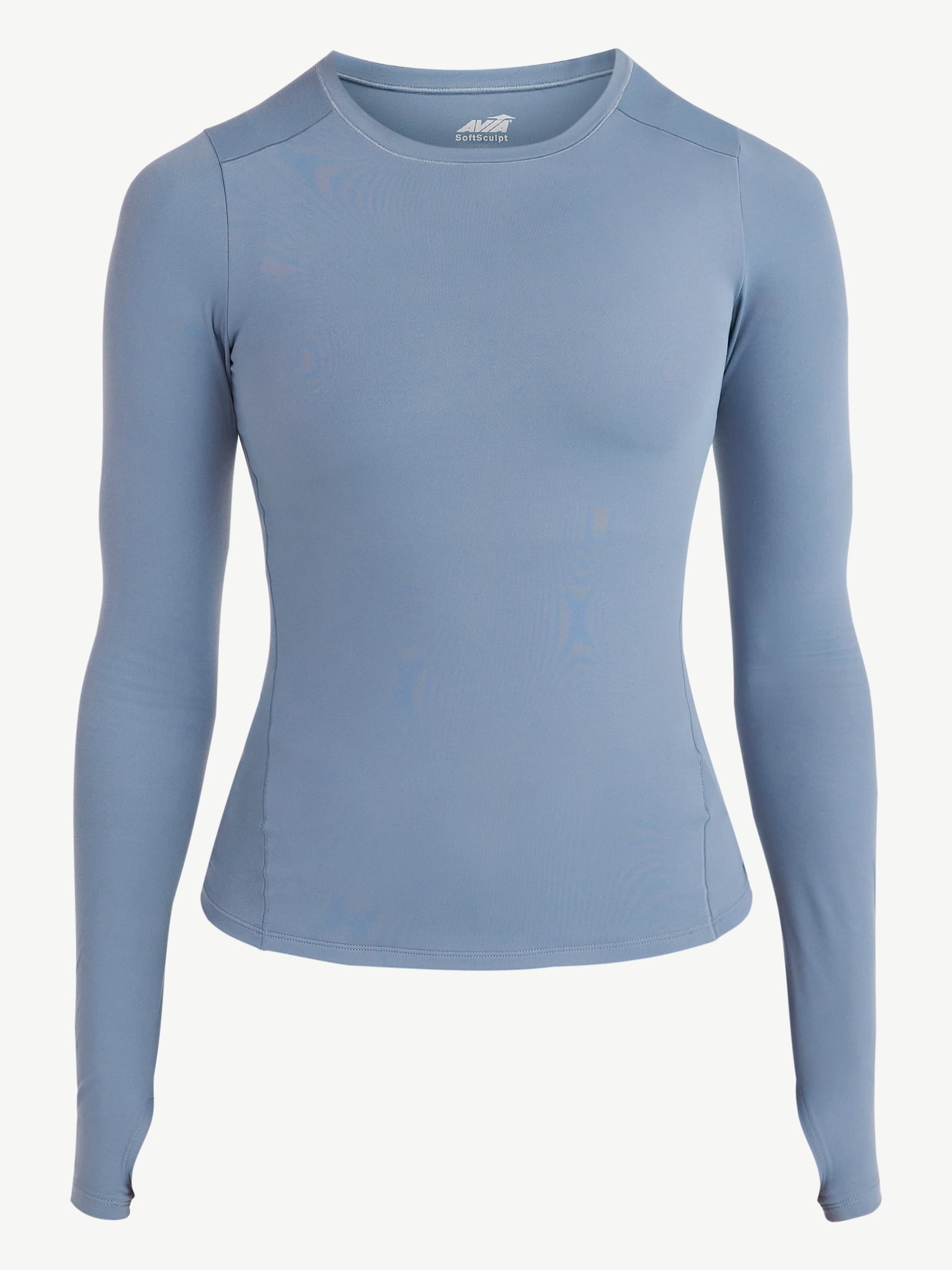 Avia Women's and Women’s Plus SoftSculpt Tee with Long Sleeves, Sizes XS-4X