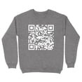 thumbnail image 4 of Ruifaya Sudadera con cuello redondo y código QR de Fu You Sudadera con capucha divertida con código QR para escanear, 4 of 7
