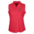 thumbnail image 2 of Women's Cutter & Buck Cardinal Arkansas Razorbacks Forge Stretch Sleeveless Polo, 2 of 3