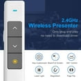 thumbnail image 4 of USB Presentation Clicker Hyperlink Volume Control Wireless Presenter Presentation Remote Powerpoint Clicker for MacBook/HP EliteBook etc., 4 of 9