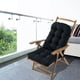 thumbnail image 5 of Almohadilla impermeable para silla de jardín, cojín para sofá de patio, cojín para silla de ratán, cojín tatami, negro, 5 of 8