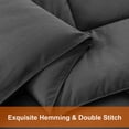 thumbnail image 2 of All Season Queen Comforter Set 3 PCs Soft Quilted Down Alternative Comforter+2 Pillow Shams with Corner Tabs,Winter Summer Warm Fluffy,Machine Washab, 2 of 7