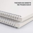 thumbnail image 2 of Cuaderno Bocetos Blanco RETTACY Encuadernación Alambre B5 Dibujo Papel 100GSM 160 Páginas, 2 of 3