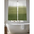 thumbnail image 5 of Sage Green Ombre Sheer Curtains 63 Inch Length 2 Panels for Living Room, Modern Abstract Art Texture Voile Kitchen Curtain Set, Luxury Privacy Drapes Window Treatment for Bedroom, 5 of 7