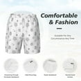 thumbnail image 6 of Picia Hand Drawn Turtle pattern Mens Swim Trunks with Compression Liner Stretch Beach Shorts Quick Dry with Zipper Pockets No-Chafing Board Shorts-Medium, 6 of 9