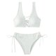thumbnail image 1 of Gibobby Traje de Baño Sexy Bikini Nuevo Bikini de cuerpo dividido Color sólido Traje de baño sexy para mujer Traje de baño multicolor(Blanco,XL), 1 of 5
