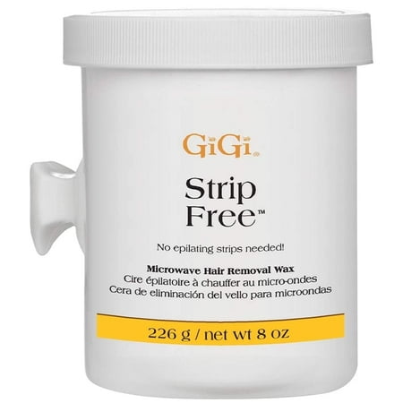 GiGi Strip Free, Microwave Hair Removal Wax for Body and Face, 8 oz