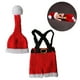 thumbnail image 4 of EeaseMX Conjunto de ropa tejida temática navideña Kit de vestuario Sombrero y pantalones Accesorios de fotografía para niños Niños Bebé, 4 of 7