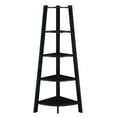 thumbnail image 3 of Convenience Concepts Newport 5 Tier Wide Corner Bookcase, Black, 3 of 6