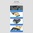 thumbnail image 2 of Adaptador Bluetooth 5.4 Adaptador USB Bluetooth para PC Dongle Ratón Inalámbrico Teclado Música Receptor de Audio Transmisor USB, 2 of 10
