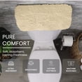 thumbnail image 3 of Home Weavers Allure Collection Cotton Toilet Tank Lid Cover for Bathroom, Soft Absorbent Non-Slip Tufted Fabric, Machine Washable Toilet Tank Top Cover, 10"x22" Ivory, 3 of 11