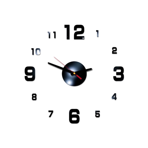 Reloj de pared acrílico 3D: diseño DIY, movimiento silencioso, 40 cm de diámetro, para salones, dormitorios y regalos