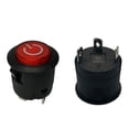 thumbnail image 1 of 2PCS Push Button Power Supply Switch Start Button Switch for ChildrenElectric Powered Wheel Replacement Parts Kids Ride-On Car Toys Accessory Self Locking Glowing with LED Light, 1 of 4
