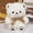 White, variant on White 11 Inch Shy White Bow Tie Bear Plush Toy Cute Teddy Bear Stuffed Animal For Kids