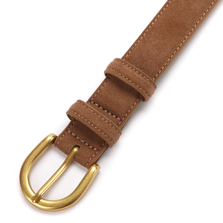 Genuine Suede Leather Elegant Women\'s Belt 1.1\'\' Wide TILAFEYO Women main image 4