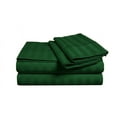 thumbnail image 2 of D.N.G. BEDDINGS Luxury 4 Piece Sheet Set with 28 Inch Deep Pocket 800 Thread Count 100% Egyptian Cotton Stripe Green Color Full Size, 2 of 3