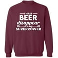 thumbnail image 2 of OXI Crewneck Sweatshirt - Casual Sweatshirts for Men's and Women Fleece Sweatshirt Long Sleeve- Maroon 2X-Large, 2 of 2